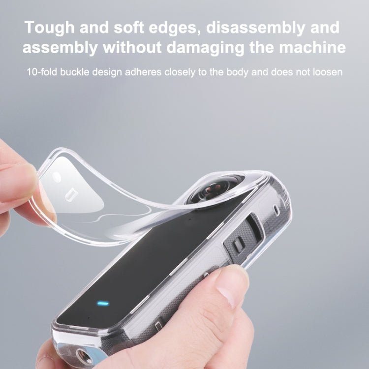 For Insta360 X3 Hollow Clear TPU Protective Case, Hollow Case