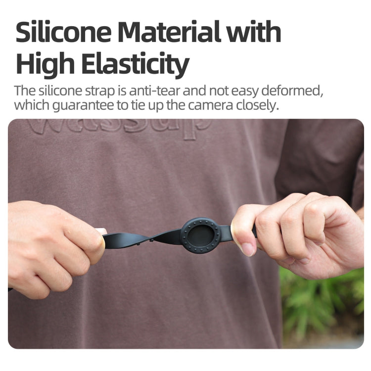 For Insta360 GO 3S / GO 3 Sunnylife Camera Strap Magnetic Mount Drone Mount Silicone Wristband Backpack Stripe, For Insta360 GO 3S / GO 3