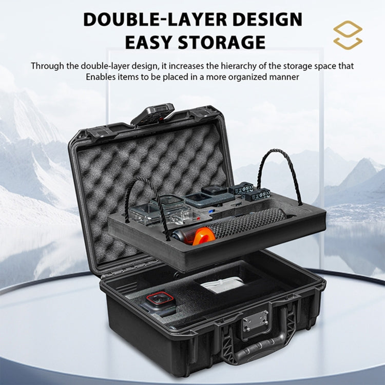 STARTRC DIY Combination Lock Waterproof EVA ABS Dual-layer Suitcase Storage Box, For Sports Camera Universal