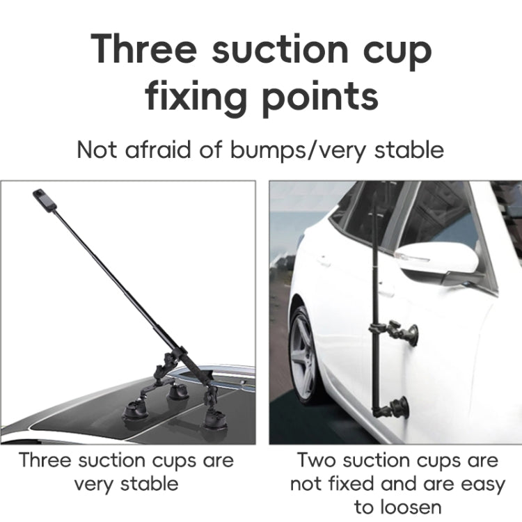 Dual-leg Car Suction Cup Mount with 1/4 inch Screw, Dual-leg Car Suction Cup