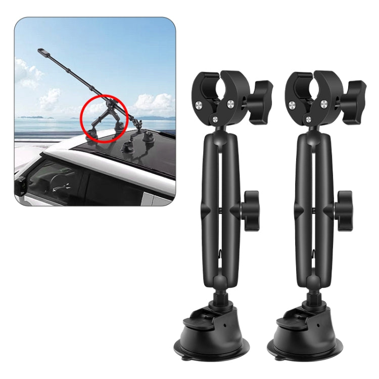 2 x Single-leg Car Suction Cup Mount Crab Clamps Set, 2 x Single-leg Car Suction Cup