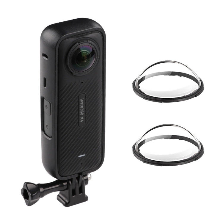 For Insta360 X4 PC Plastic Protective Frame with PC Lens Cover Guard, Frame with PC Lens Cover