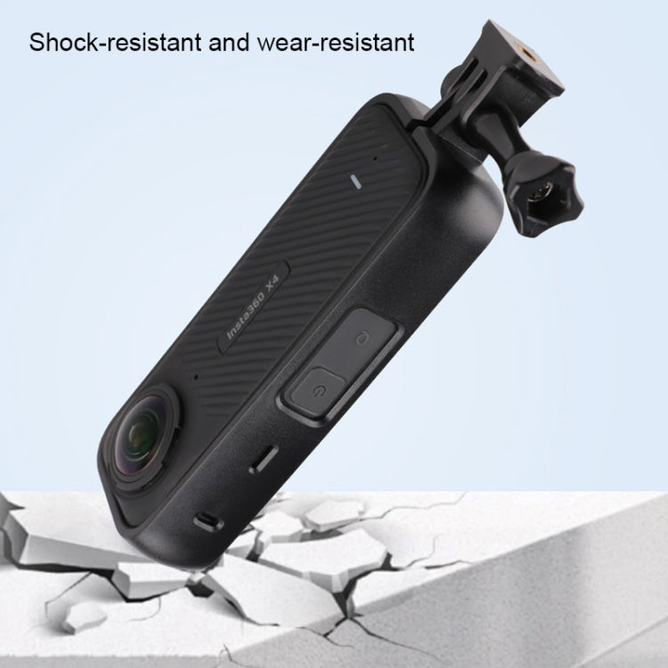 For Insta360 X4 PC Plastic Protective Frame with PC Lens Cover Guard, Frame with PC Lens Cover