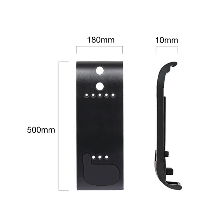 PULUZ ABS Plastic Battery Side Interface Cover with Silicone Plug for GoPro HERO13 Black /12 Black /11 Black /10 Black /9 Black