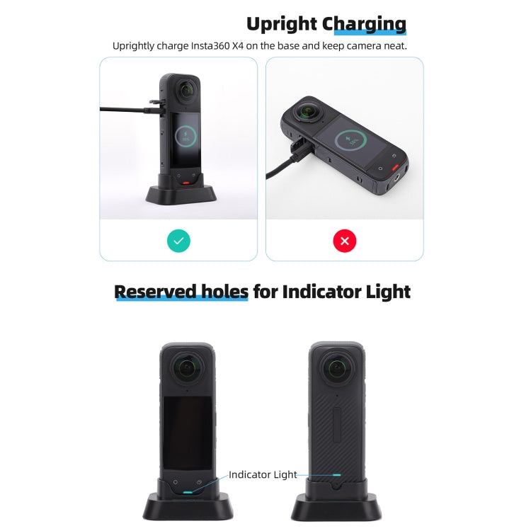 For Insta360 X4 Sunnylife Desktop Stand Base, Stand Base