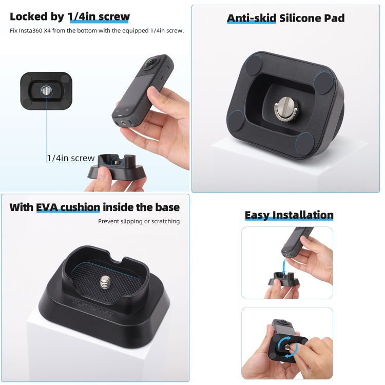 For Insta360 X4 Sunnylife Desktop Stand Base, Stand Base