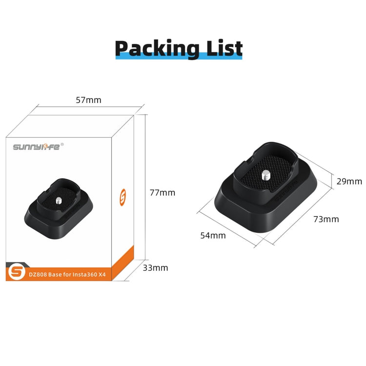 For Insta360 X4 Sunnylife Desktop Stand Base, Stand Base