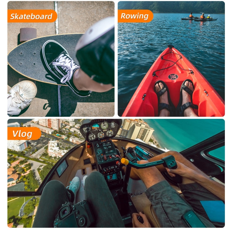 Sunnylife TD672 Adjustable Head Strap Vlog POV Mount Belt for GoPro, Insta360, DJI Osmo Action and Other Action Cameras