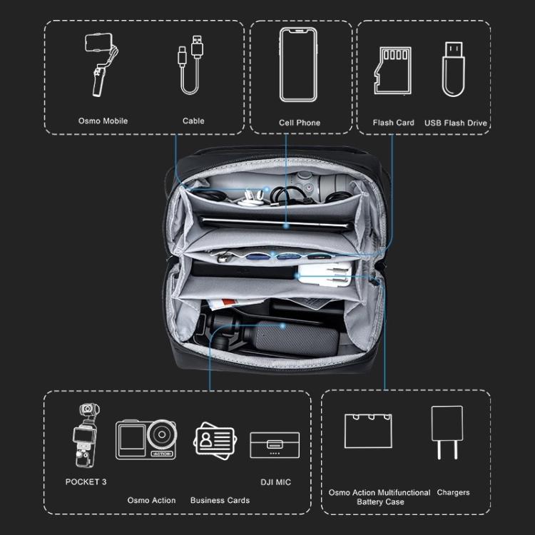 STARTRC Multifunctional Photography Storage Pack Data Camera Digital Bag with Shoulder Strap, Digital Bag with Shoulder Strap