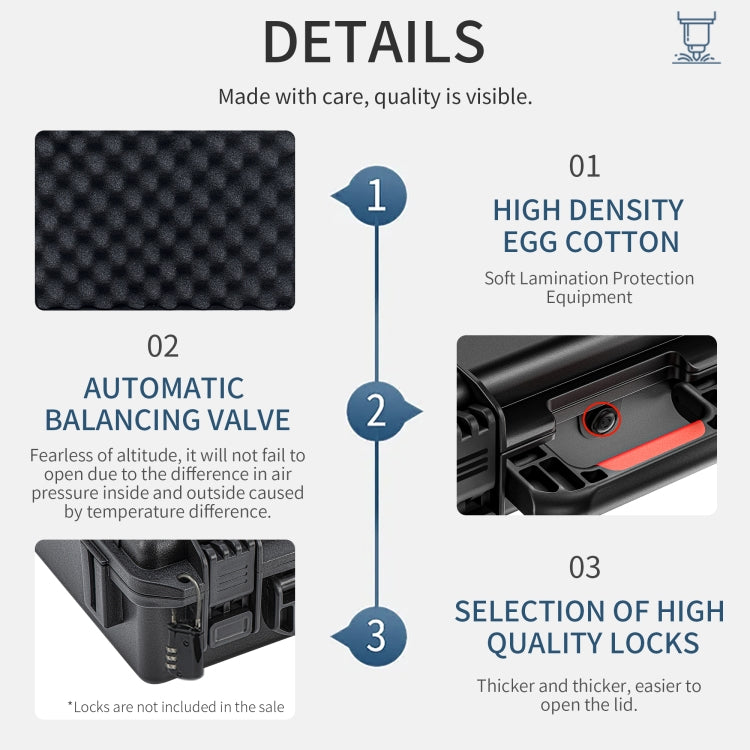 For Insta360 X4 STARTRC Waterproof EVA ABS Dual-layer Suitcase Storage Box, For Insta360 X4 Diving Version