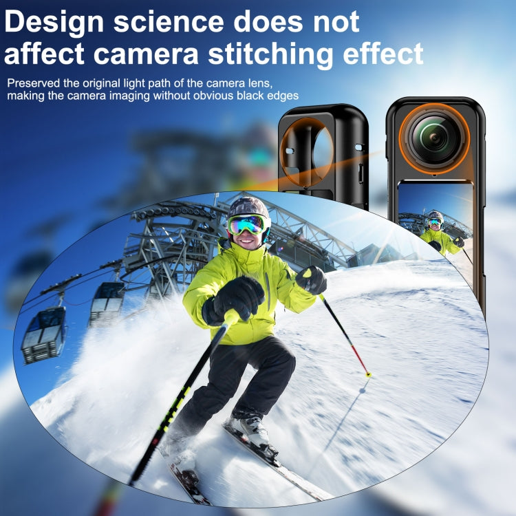 For Insta360 X4 Aluminum Alloy Metal Protective Cage Housing Frame, Metal Housing Frame