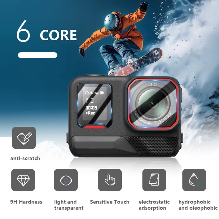 For Insta360 Ace Pro 2 STARTRC 2 Sets 3 in 1 Rear & Front  Screen + Lens Tempered Glass Film, For Insta360 Ace Pro 2