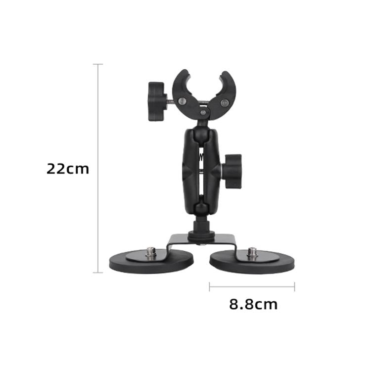 Dual-Leg Magnetic Base Crab Clamp Fixed Mount Holder for GoPro and Other Action Cameras, Crab Clamp Fixed Mount