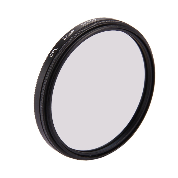 52mm 3 in 1 Round Circle CPL Lens Filter with Cap for GoPro HERO7 Black/6 /5, 52mm CPL Lens