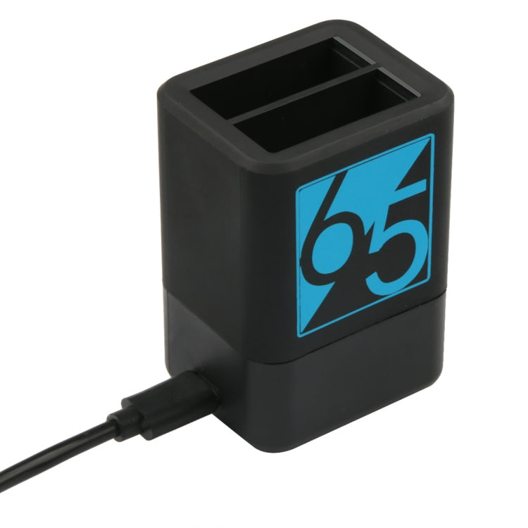 Dual Batteries Charger with USB-C / Type-C Cable for GoPro HERO6 /5, Charger with TYPE-C Cable