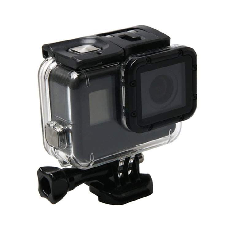 For GoPro HERO6 /5 Waterproof Housing Protective Case + Hollow Back Cover with Buckle Basic Mount & Screw, Waterproof Housing