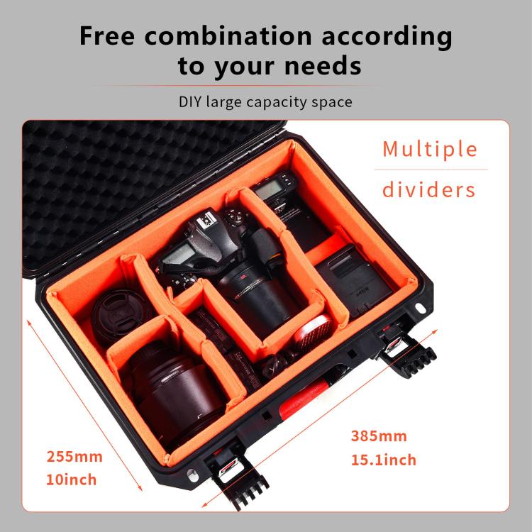 STARTRC Waterproof PP Suitcase Storage Box for Canon / Fujifilm / Nikon 1 Camera 2 Lenses, For Canon / Fujifilm / Nikon