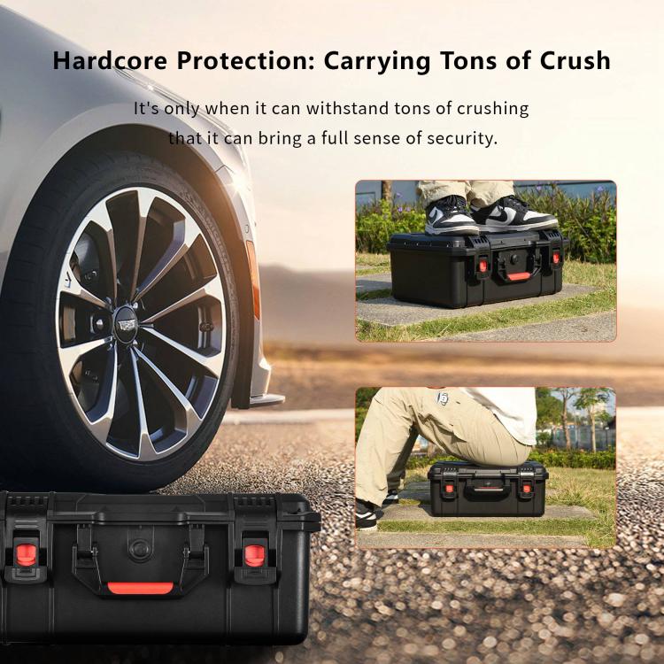 STARTRC Waterproof PP Suitcase Storage Box for Canon / Fujifilm / Nikon 1 Camera 2 Lenses, For Canon / Fujifilm / Nikon