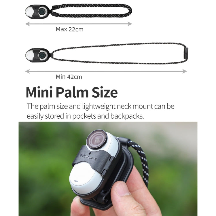 For Insta360 GO 3 Sunnylife Magnetic Neck Mount Chest Body Camera Necklace Lanyard POV Vlog Holder, ZJ780