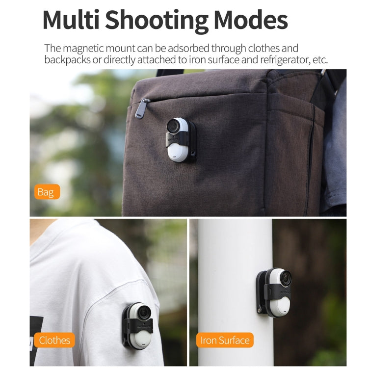 For Insta360 GO 3 Sunnylife Magnetic Neck Mount Chest Body Camera Necklace Lanyard POV Vlog Holder, ZJ780