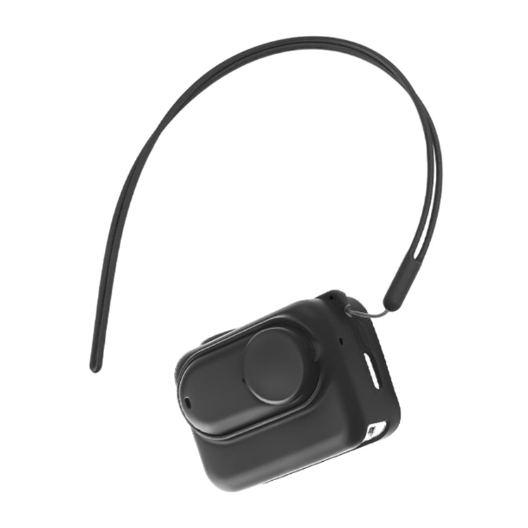 For Insta360 GO 3 Camera Body Charging Case Silicone Case with Lens Cap & Strap