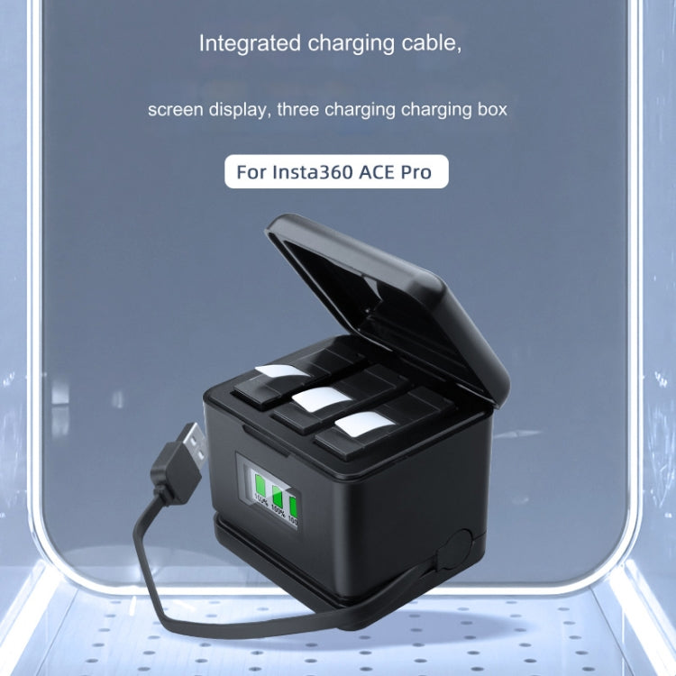 For Insta360 Ace Pro / Ace Tri-Battery Charging Box Case