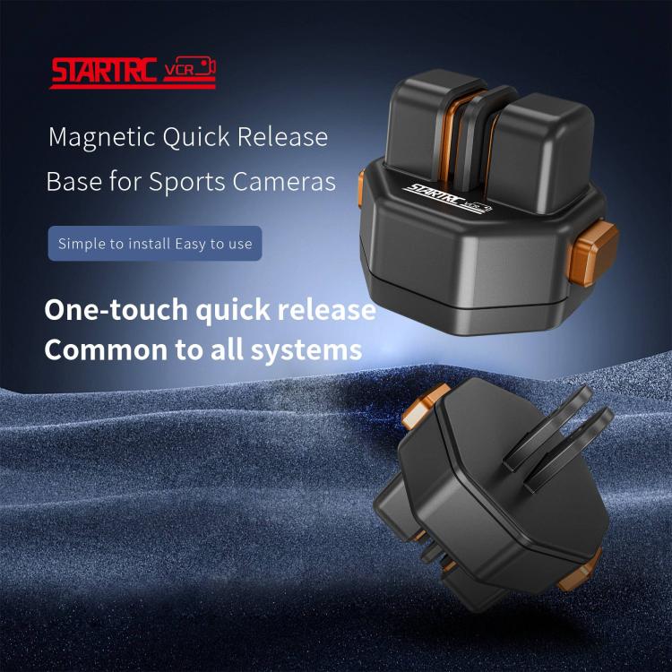 STARTRC VCR Snap-Mag Quick Release Base Mount Adapter For GoPro