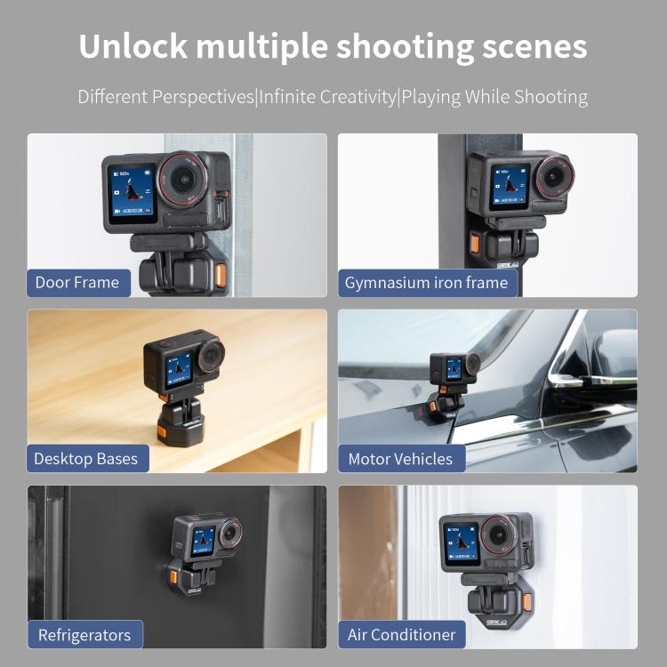 STARTRC VCR Snap-Mag Quick Release Base Mount Adapter For GoPro