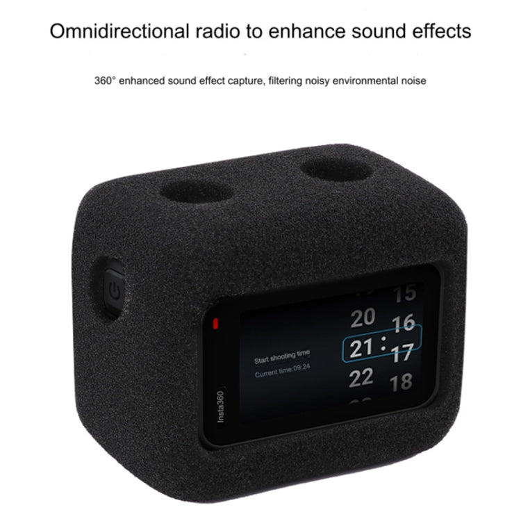 For Insta360 Ace Sponge Foam Windshield Housing Case, For Insta360 Ace