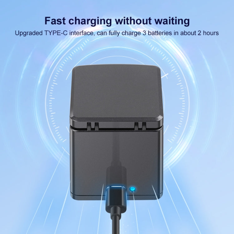 For GoPro HERO13 Black 3-Battery Charging Box Storage Case, For GoPro HERO13 Black