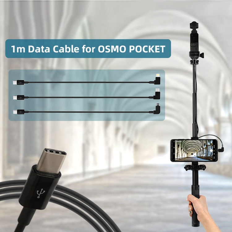 Sunnylife OP-X9208 Type-C to Type-C Cable for DJI OSMO Pocket, Length:1m, Type-C