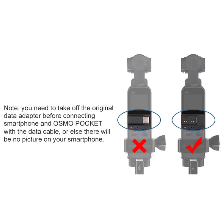 Sunnylife OP-X9208 Type-C to Type-C Cable for DJI OSMO Pocket, Length:1m, Type-C