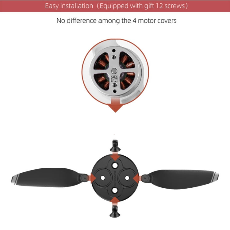 4 PCS Sunnylife Motor Metal Protection Cover for DJI Mavic Mini 1