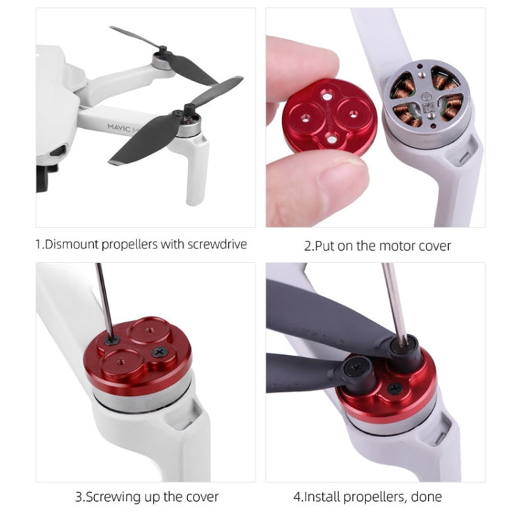4 PCS Sunnylife Motor Metal Protection Cover for DJI Mavic Mini 1