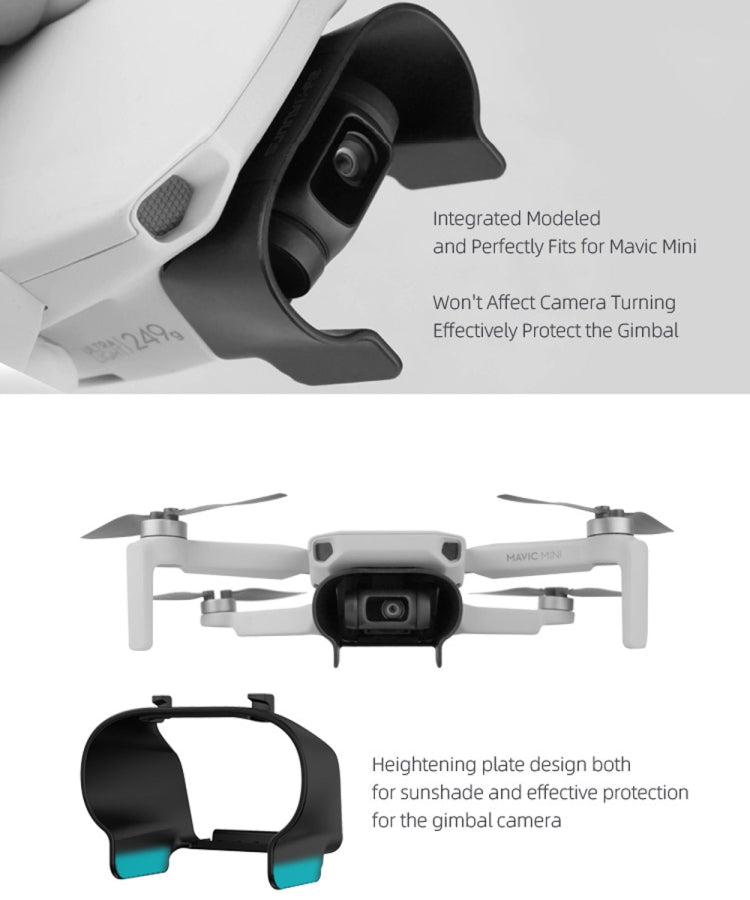 Sunnylife MM-Q9264 Camera Lens Sunshade Anti-glare Hood for DJI Mavic mini, For DJI Mavic mini