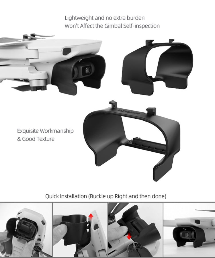 Sunnylife MM-Q9264 Camera Lens Sunshade Anti-glare Hood for DJI Mavic mini, For DJI Mavic mini