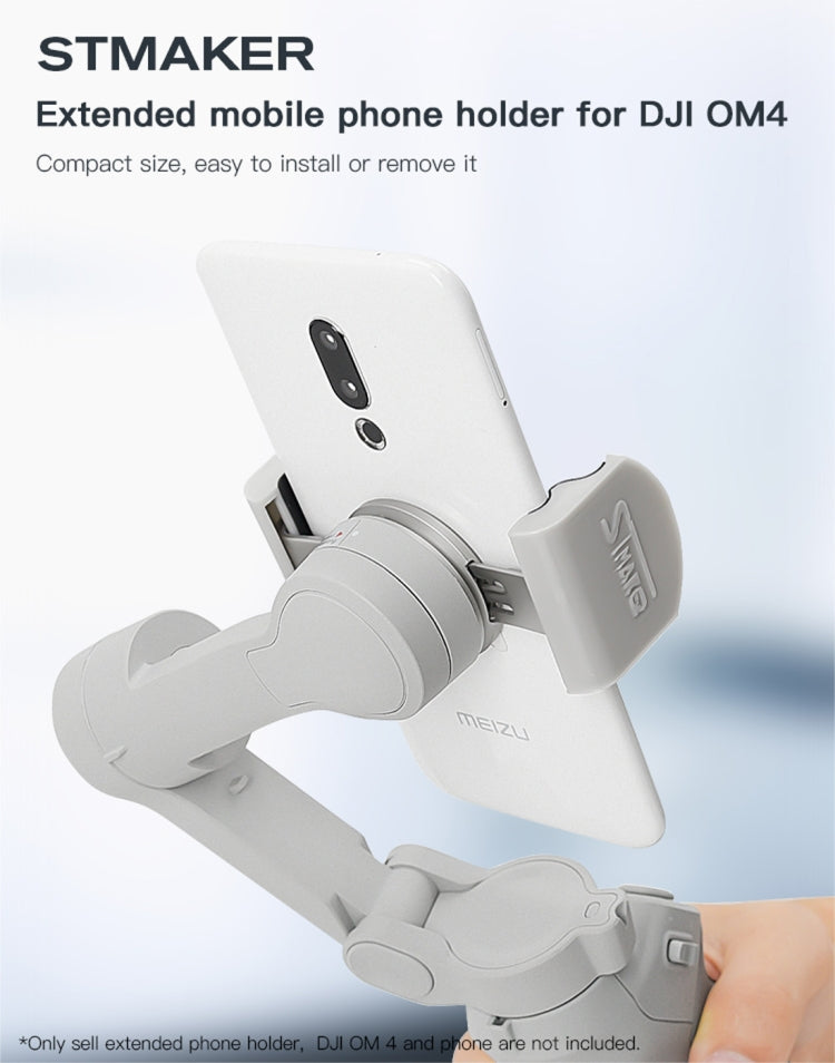STMAKER Handheld Gimbal Quick Release Magnetic Buckle Clamp Expansion Bracket for DJI OM4, STMAKER
