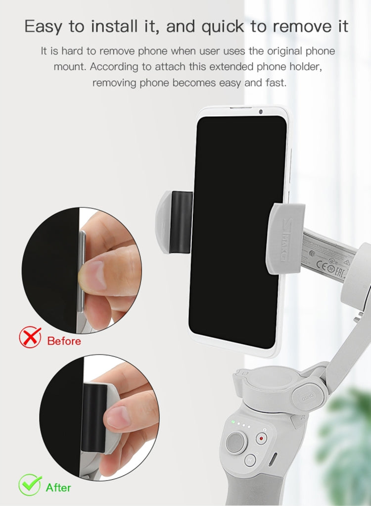 STMAKER Handheld Gimbal Quick Release Magnetic Buckle Clamp Expansion Bracket for DJI OM4, STMAKER
