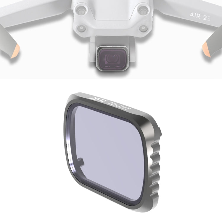 JSR KS NIGHT Light Pollution Reduction Lens Filter for DJI Air 2S, Aluminum Frame, NIGHT
