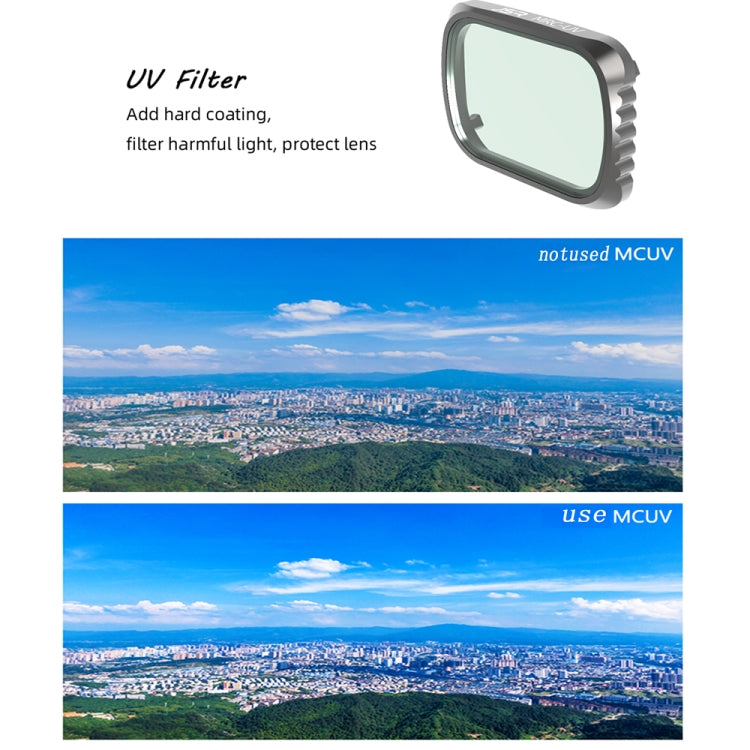 JSR KS 6 in 1 UV + CPL + ND4 + ND8 + ND16 + ND32 Lens Filter for DJI Air 2S, Aluminum Frame, UV + CPL + ND4 + ND8 + ND16 + ND32