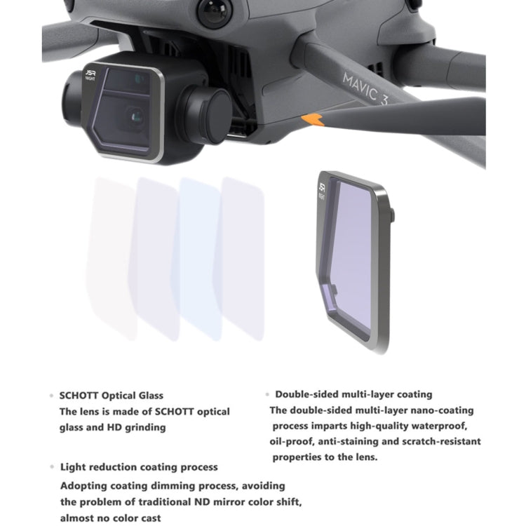 JSR Drone ND16 Lens Filter for DJI Mavic 3, ND16