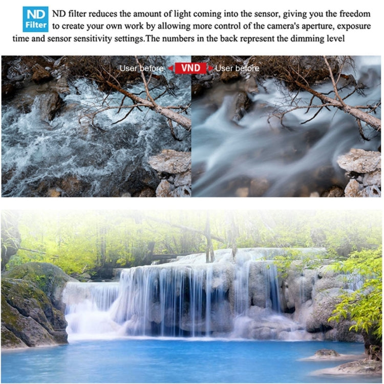 JSR Drone Variable VND 6-9 Stop Lens Filter for DJI Mavic 3, VND6-9