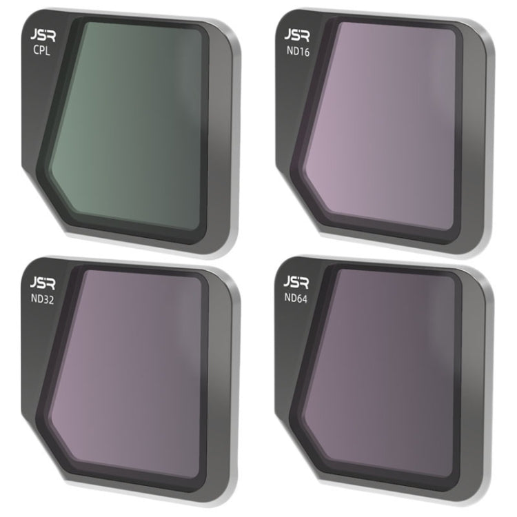 JSR Drone 4 in 1 CPL+ND16+ND32+ND64 Lens Filter for DJI Mavic 3, CPL+ND16+ND32+ND64