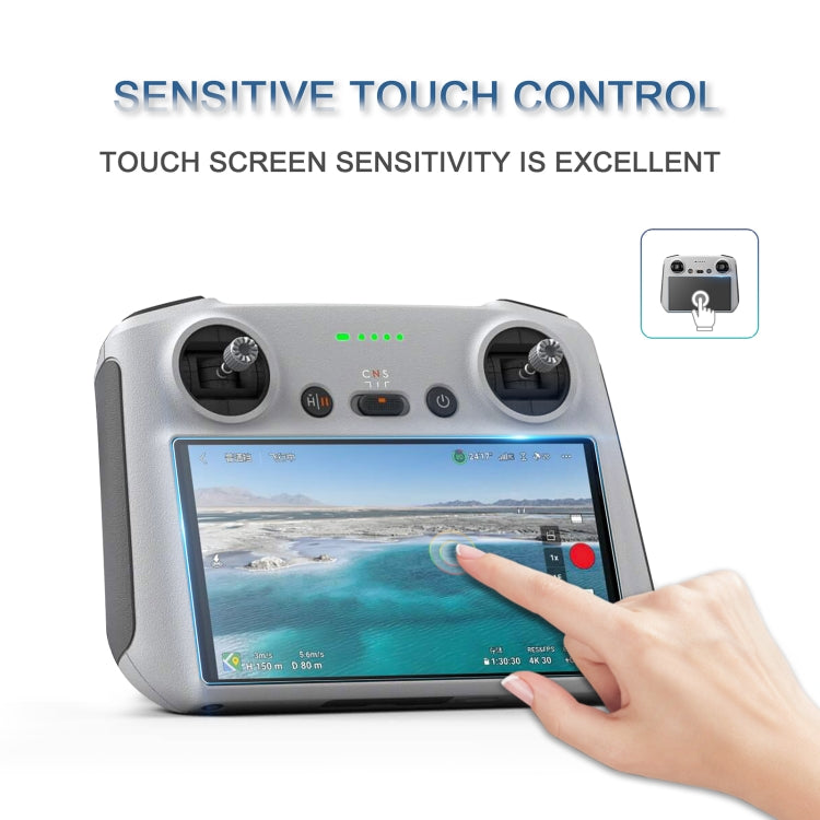 STARTRC 2 PCS 9H 2.5D Tempered Glass Film for DJI Mini 3 Pro Remote Control / RC / RC 2, For DJI Mini 3 Pro Remote Control