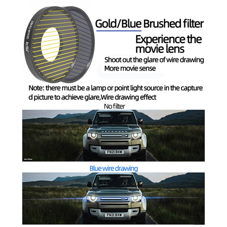 JSR 8 in 1 Streak Blue CPL ND8 ND16 ND32 ND64 STAR NIGHT Lens Filter For DJI Osmo Action 3, 8 in 1