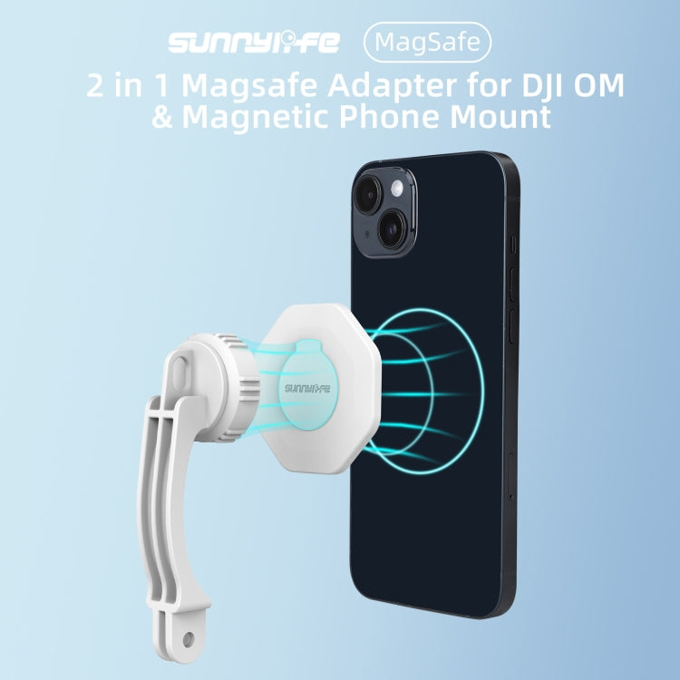For DJI OM6 / 5 / 4 / 4 SE  Sunnylife ZJ561 Magsafe Adapter Phone Holder, For DJI OM6 / 5 / 4 / 4 SE Magnetic Adapter