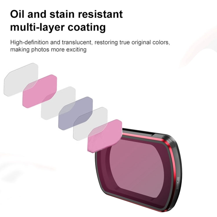 DJI OSMO Pocket 3 STARTRC 6 in 1 ND8 + ND16 + ND32 + ND64 + ND256 + CPL Adjustable Lens Filter Set, 6 in 1