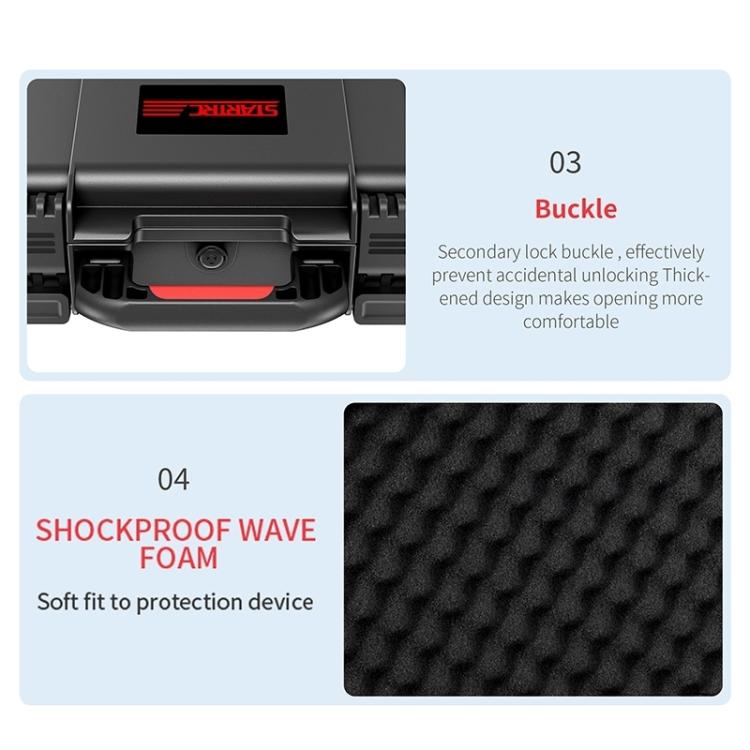 For DJI Osmo Pocket 3 STARTRC Waterproof PP Full Kit Suitcase Storage Box, For DJI Osmo Pocket 3