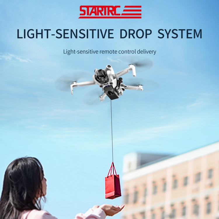For DJI Mini 4 Pro STARTRC LED Light Air-Dropping System Thrower Parabolic, For DJI Mini 4 Pro LED Light