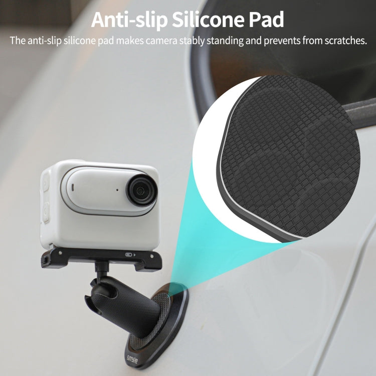 Sunnylife Universal Metal Magnetic Base 1/4 inch Adapter Aluminium Alloy Pivot Stand Base, DZ753